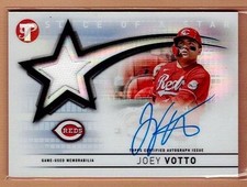 Joey Votto 2022 Topps Pristine Jersey Auto Slice of a Star Reds
