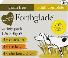 Forthglade Wet Dog Food Variety Pack (12 x 395g Trays) - Grain Free & Hypoallerg 4.04 per kilo