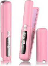 Cordless Hair Straightener and Curler 2 in 1, Mini, Lightweight and Small,Usb Re