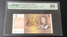 1983 Australia Reserve Bank 1 Dollar Pick# 42d PMG 66 EPQ Gem UNC #715