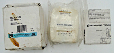 White Rodgers 1C20-102 Single Stage Low Voltage Thermostat 24V Heat Only