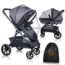 Mosquito Net for Stroller Universal Baby Bug Net Stroller Net Cover - Black