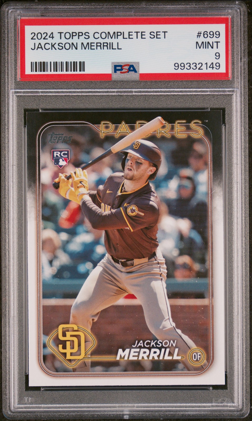 2024 TOPPS COMPLETE SET #699 JACKSON MERRILL PSA 9