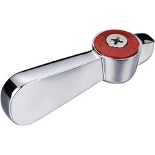 Red Blue Faucet Handle Pair Zinc Alloy for Two Handle Faucet Replacement