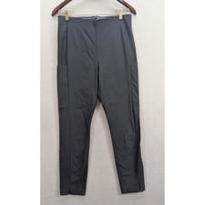 Athleta Black High Waisted Back Zip Performance Pants Sz 6 Side Pockets Back Zip