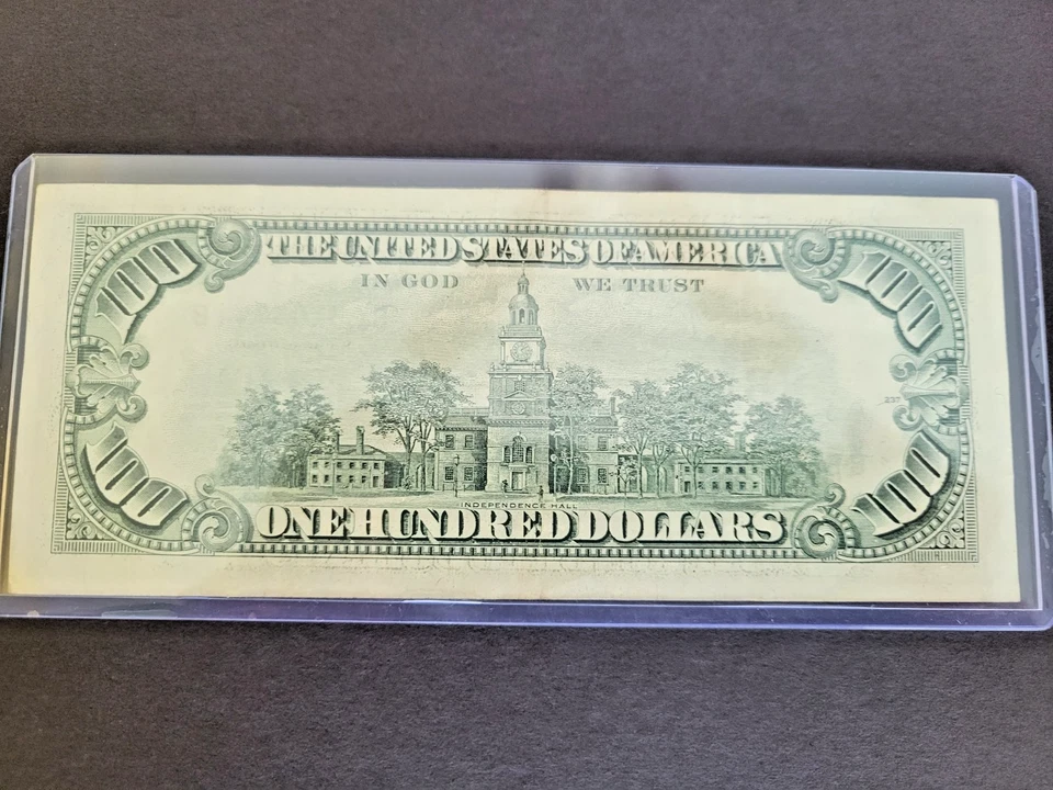 1993 $100 US Dollar Bill New York Small Face - Image 3 of 3