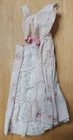 Vtg Barbie 1962 #931 Garden Party Dress Pink Flowers Dress Only Rough Shape