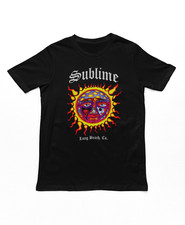Sublime Logo Stamp Sun Mens T Shirt Music Classic Rock Band Tee New Black