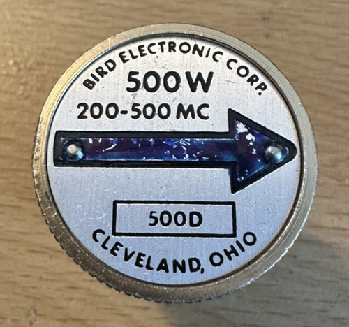 Used Bird 43 Thruline WattMeter Element 500W 500D 200-500MHz