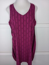 NWT Old Navy Mini Sleeveless Shift Dress Size Large Purple Lightweight Swim 