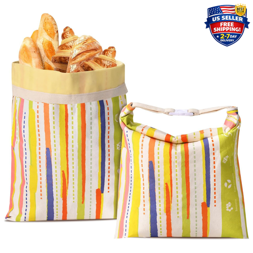 2Pack Beeswax Bread Bag, Sourdough Bread Bags Reusable Beeswax Bag for Homemade - Picture 12 of 12