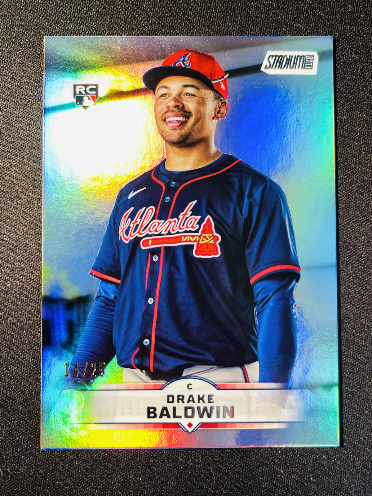 2025 Topps Stadium Club Drake Baldwin RC Rookie #61 Rainbow 14/25 Braves ZQ59
