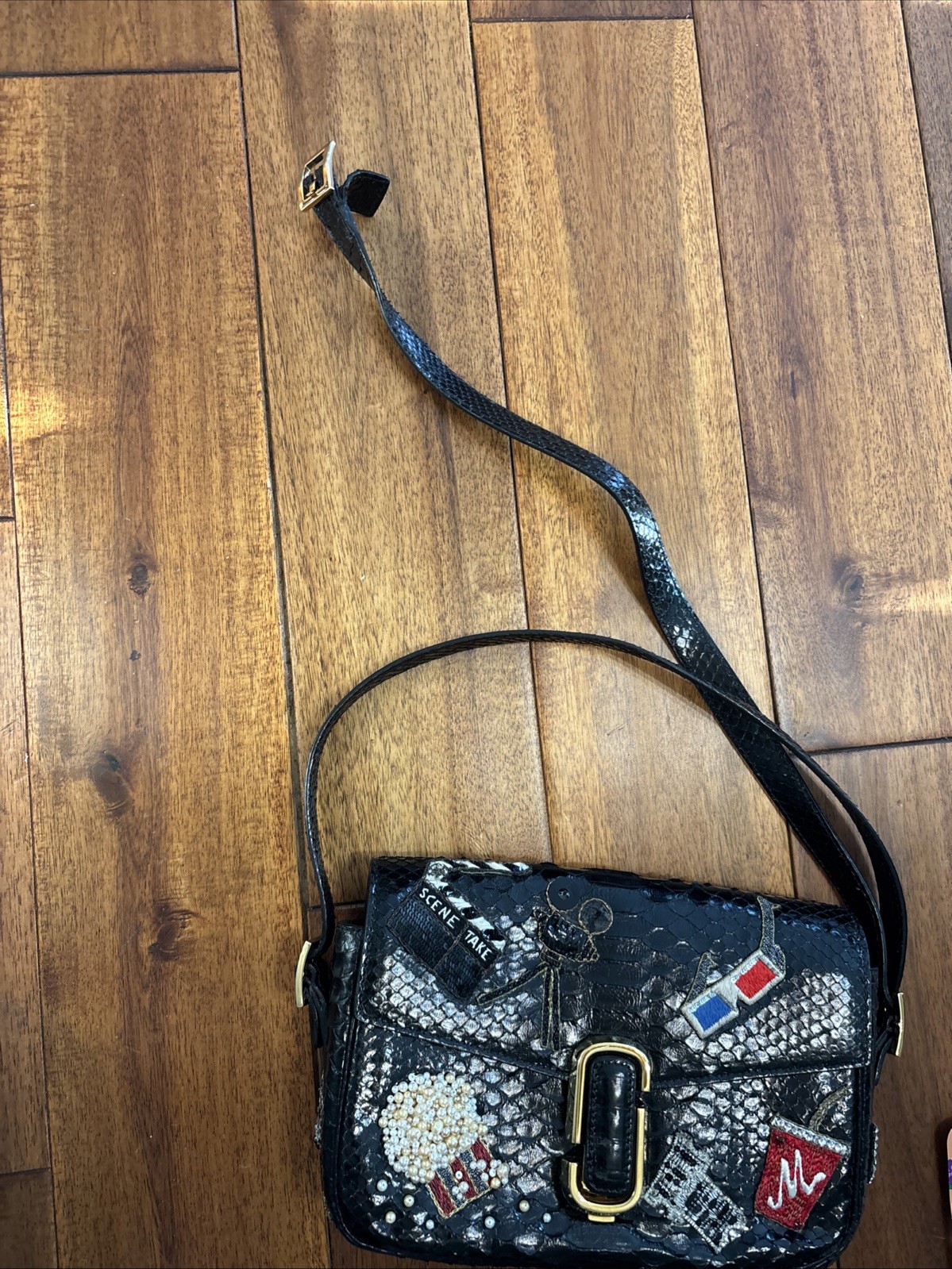 Marc Jacobs Python Bag Snakeskin Embellished Vint… - image 17