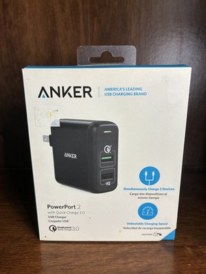 Anker - PowerPort AC Power Adapter w/ QC 3.0 - Black