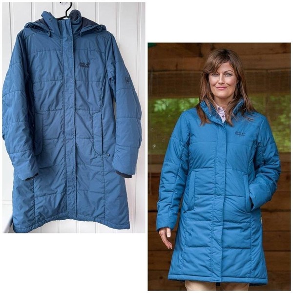 Women Jack Wolfskin Trench Coat Navy 38 / M / 46