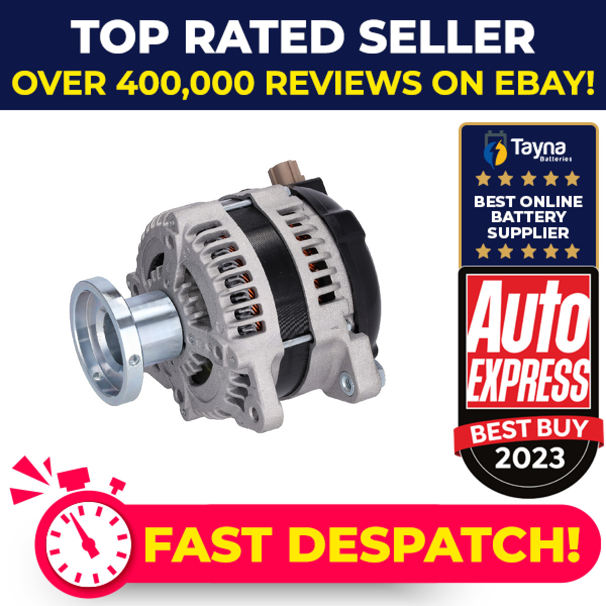 Alternator fits FORD FOCUS Mk2 TDCi 1.8D 05 to 12 KKDA 1352431 1477740 1708383