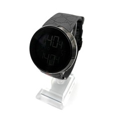 GUCCI I-GUCCI 114.1 316L Watch 48mm Quartz Digital Silver Black Rubber