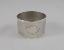*RAR* Stilvoller ServiettenringGuilloche Dekor 950er Sterlingsilber C.Tonnelier