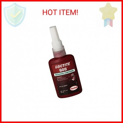 Loctite 135512 Green 609 Medium Strength Retaining Compound, 50 mL Bottle