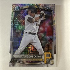 2025 1st Bowman Chrome Mega Box Tsung-Che Cheng Mojo Refractor #BCP-95 Pirates