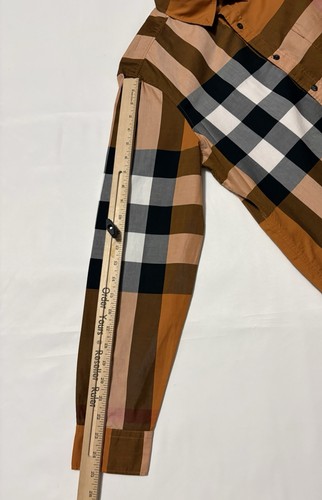 BURBERRY Shirt IP Check Large L Orange - Afbeelding 7 van 19