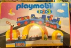Vintage 1998 PLAYMOBIL 1 2 3 - 6606 Toy Train Set with box. Complete.