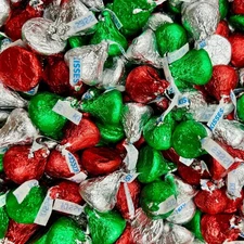 Hershey's Kisses Milk Chocolate Christmas Theme Colors