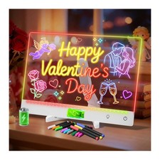 Rechargeable Lumi LED Drawing Board with 12 13.7"x10", White-rechargeable