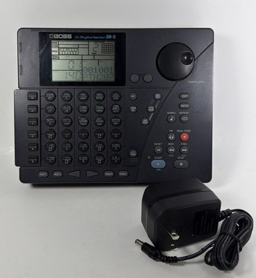 Boss DR-5 Dr Rhythm Section Drum Machine MIDI w/ Power Supply - For Parts Repair