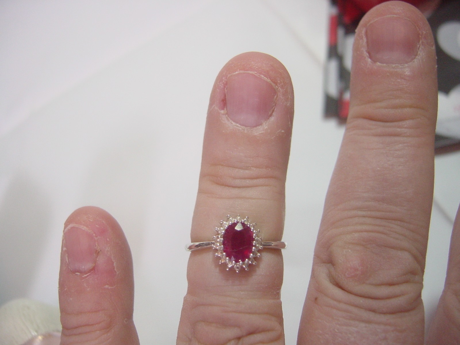 superb solid silver vintage ring lovley genuine n… - image 18