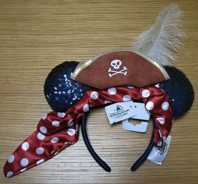 Offizielle Shanghai Disney Resort Fanartikel - Pirat Minnie Maus Ohren