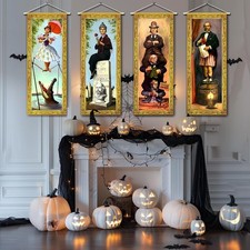 Halloween Decorations Large Haunted Mansion Stretching Portraits Backdrop Decor