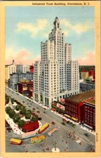 Linen BUILDING SCENE Providence Rhode Island RI d/13 BJ6244