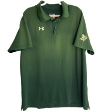 Under Armour Men's Green HeatGear Loose Fit Polo Shirt 2XL Golf Athletics