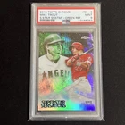 2018 Topps Chrome Superstar Sensations Green Refractor /99 Mike Trout #SS6 PSA 9