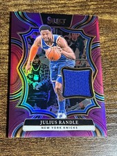 JULIUS RANDLE 2024 Panini Select Throwback Memorabilia Purple Prizm /99 #TM-RAN