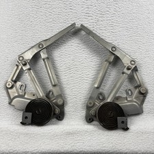 1994-2001 Dodge Ram Hood Hinge Set Pair Springs Silver Oem 1500 2500 3500