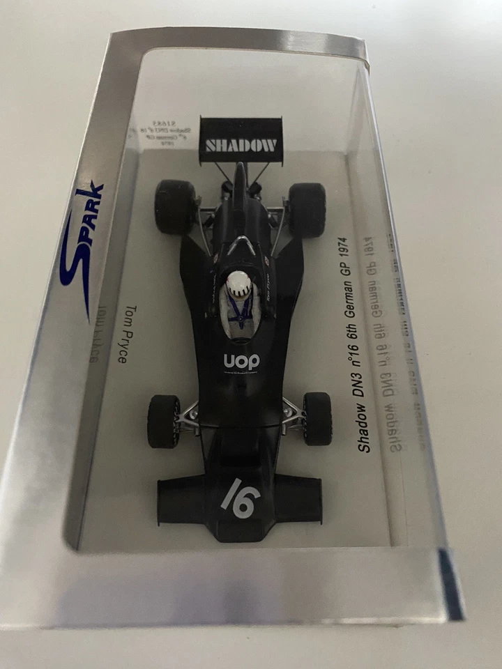 Spark 1/43 S1685 Shadow DN3 6th German GP 1974 Tom Pryce F/S Japan - Image 2 of 4