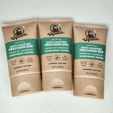 Dr.Squatch Men's Natural Anti-Chafing Rainforest Rapids Powder 3.4 Oz Lot Of 3