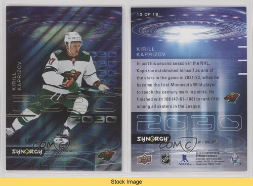 2022-23 Upper Deck Synergy 2030 Kirill Kaprizov #13 READ 12l5 - Picture 3 of 3
