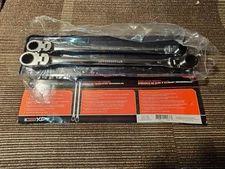 (QTY 2) K Tool International XDDBM4 Reversible Ratchet Wrench 180 Deg Flexible