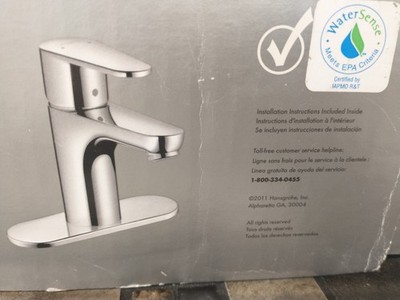Hansgrohe Talis E Lavatory Faucet 04428000 Chrome Single Hole Bath Sink Faucet