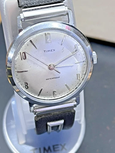 Vintage 1960 Men’s Timex Marlin Manual Wind Watch M22 Movement - Refurbished