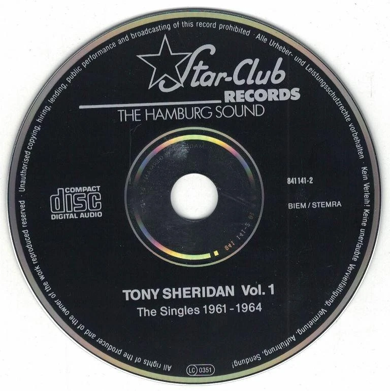 CD Tony Sheridan - The Singles 1961-1964 - Vol.1 - Bild 3 von 3