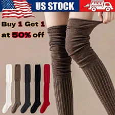 New Girls Ladies Women Thigh High Over the Knee Socks Long Stockings Warm
