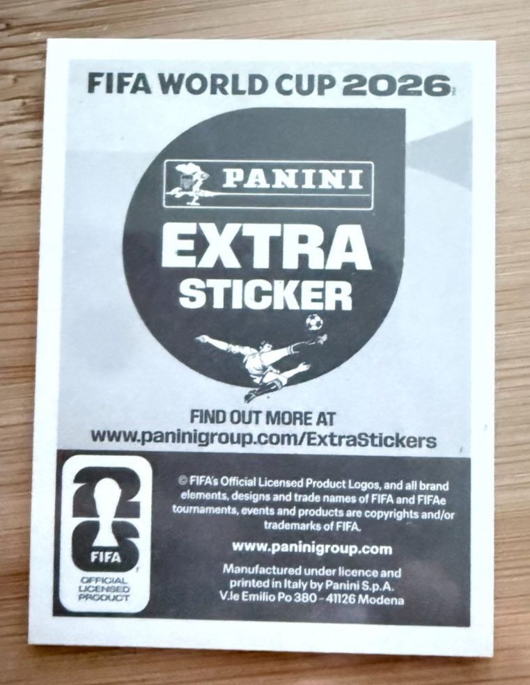 2026 Panini FIFA World Cup Federico Valverde Extra Sticker Silver