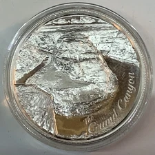 American Landmarks, The Grand Canyon ,  2 tr oz .999 Silver Art Rd