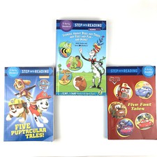 Step Into Reading Early Readers Lot of 3 Hardback Paw Patrol Cat in the Hat Cars