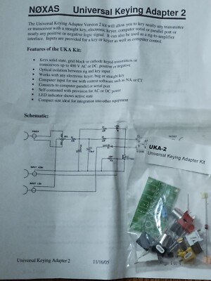 Vintage NØXAS Universal Keying Adapter Version 2 Unbuilt Kit N0XAS | eBay