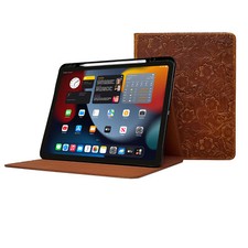 iPad Pro 11" M4 Case - 5th Gen - 2024 - With Pencil Holder - Genuine Leather